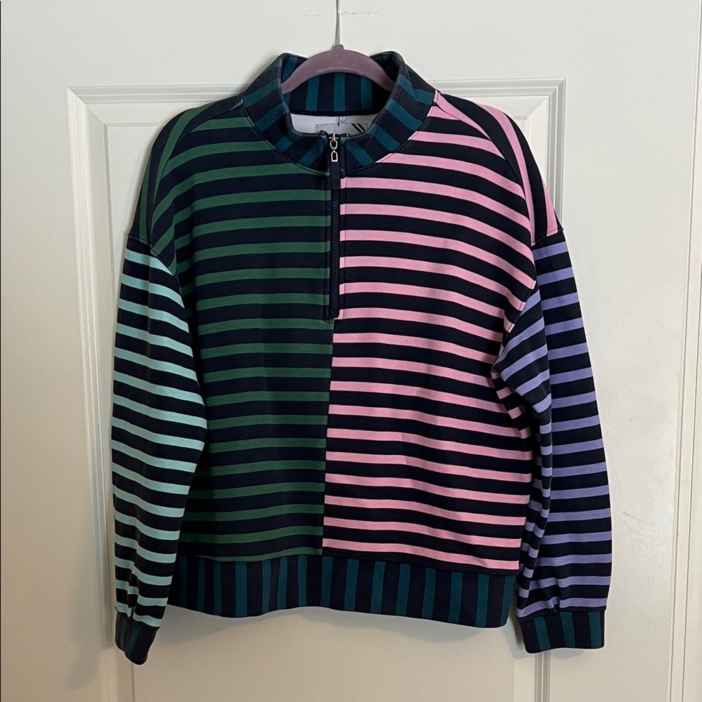 Addison Bay Soft Luxe Varsity Quarter Zip